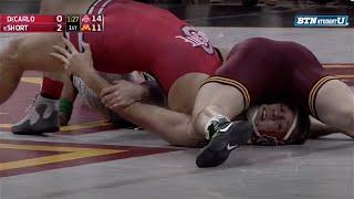 157lbs Jake Short (Minnesota) fall Anthony DeCarlo (Ohio State)