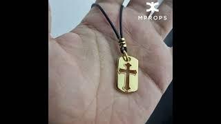 Colar Masculino Cross Golden - MPROPS