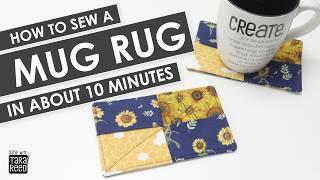 An Easy Mug Rug you can sew in 10 minutes
