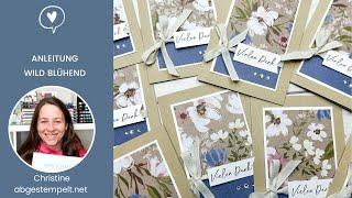 Kunden Dankeskarten Juni schnell & einfach basteln⎜Wild Blühend/Wildblumendesigns⎜Stampin' Up!