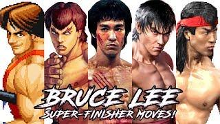 TOP 10 "BRUCE LEE" Style Super/FinisheR Moves in Fighting Games!