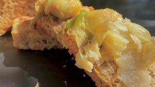 Garlic confit recipe, on the stove, in a pan in 5 minutes, no oven needed. Bruschetta garlic recipe.