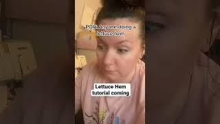 Lettuce Hems can be tricky but the end result is so beautiful! Subscribe for tutorials