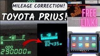 Toyota Prius Instrument Cluster Mileage correction adjustment with Autel IM608 XP400 PRO EASY!