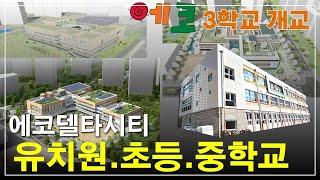 부산 에코델타시티 에코3개학교 에코5유치원 에코5초등학교 에코4중학교 2025년3월 개교