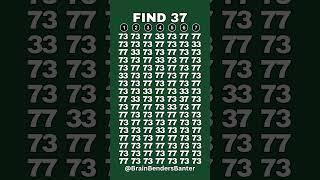Test Your Observation Skills With This FAST Number Game! #shorts