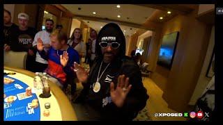 Xposed Gets Deathrow Chain From Snoop Dogg In Las Vegas While Playing Blackjack!