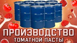 Как производится ТОМАТНАЯ ПАСТА от БСК. Производство томатной пасты. Технология, Цвет, Брикс, Бочки.