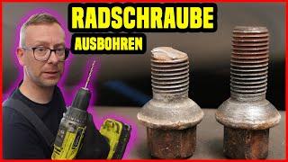 Radschraube abgebrochen | Kinderleicht selber Ausbohren |