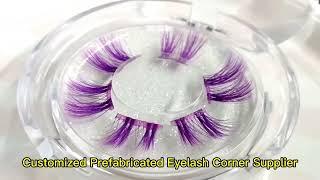 How to doing lash extensions at home to save money  pre-cut color lashes wholesale Amor Lash Vendors