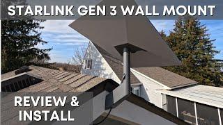 Starlink Gen 3 Standard Wall Mount - Review and Install Tutorial