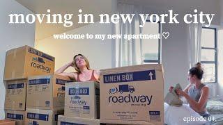 MOVING INTO MY NEW YORK CITY APARTMENT *a realistic moving vlog*