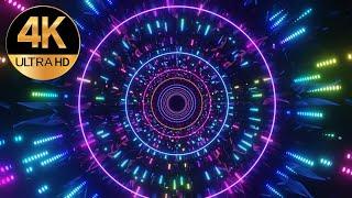 10 Hour 4k TV VJ LOOP Relaxing NEON Blue Pink Color flashing  Abstract Background Video loop,