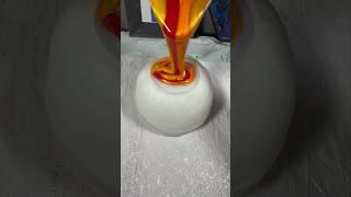 Resin Pour Like A Pro  Split Cup #shorts #resinart #resin #satisfying