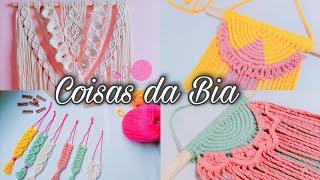 PRODUTO ARTESANAL FEITO A MÃO COM AMOR PEÇAS EM MACRAMÉ