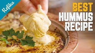 THE BEST HUMMUS Recipe You Will Ever Try!  Perfect Consistency & Silky Smooth | SO EASY TO MAKE