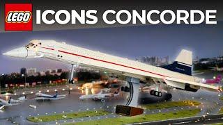 LEGO Icons Concorde + Light Kit - Build & Review