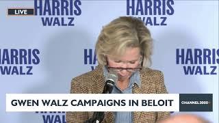 #LIVE: Gwen Walz campaigns in Beloit