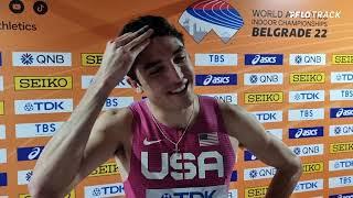 Bryce Hoppel Disappointed With Bronze Medal Finish