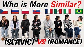 Slavic VS Romance l Can they Understand Each Other?? Which Group is More Similar To Each Other?