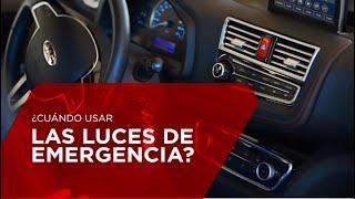 ¿Cuándo usar las luces de emergencia?