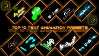 Top 10 alight motion text animation presets | xml text | text alight motion preset download free