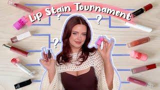 Lip Stain Tournament!  Which is my favourite? | Julia Adams