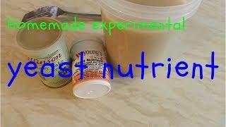 making yeast nutrient at home experiment