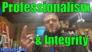 HVAC Contractor professionalism and values!! #HVACLIFE #HVAC #HVACTRAINING #HVACINSTALL #HVACSERVICE