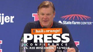 Illini Men's Basketball | Postgame Press Conference vs. #20 Wisconsin 12/10/24