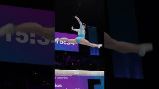 Manila Esposito Italy Beam BB Podium Training 2023 World Championships  Slow Motion #shorts Part2