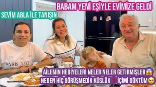 BABAM YENİ EŞİYLE İLK KEZ EVİMİZE GELDİ, KÜSLÜKYEMEK HAZIRLIĞIM, İÇİMİ DÖKTÜM, AİLEMİN HEDİYELERİ