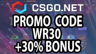 CSGO.NET Promo Code: Get +30% Bonus with WR30