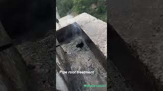 Waterproofing works for gutter pipe root treatment #waterproofing #waterproofingsolutions #sinomaco