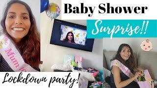 SURPRISE BABY SHOWER DURING LOCKDOWN! | VIRTUAL BABY SHOWER VLOG | BHAVI BYRNE