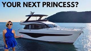 AND IT'S FAST!!!  Explore 2024 Princess Y72 | Flybridge Motor Yacht Tour