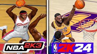 Poster Dunk With LeBron In Every NBA 2K