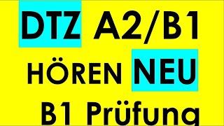 DTZ A2/B1, Hören, Prüfung B1 Neu 2025 #dtz #dtzb1 #dtzhören