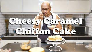 Cheesy Caramel Chiffon Cake