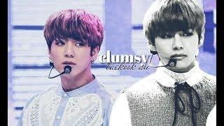 clumsy | taekook! au