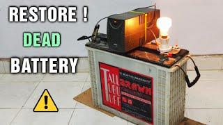 Amazing Restoration Technique of an Old Lead Acid Battery