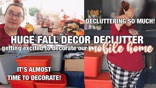 *HUGE 2024 FALL DECOR DECLUTTER!* getting prepared to decorate our double wide for FALL