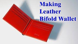 24 [LeatherCraft] Making a Leather Bifold Wallet / Free Pattern