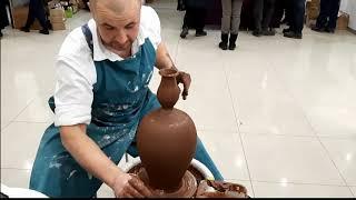 Работа на круге Никодим-550 с глиной "Брауни"