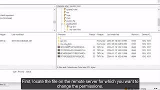 Filezilla - File Permissions