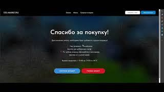 Покупка и вывод предметов с StdStore.ru