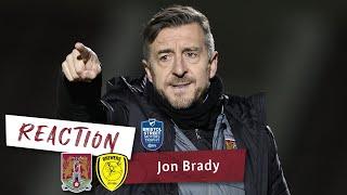 Jon Brady reflects on the Bristol Street Motors Trophy tie with Burton Albion