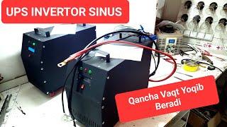 UPS INVERTOR SINUS 12V 1000W Andijonga Yo'l Oldi 2024.11.15  UPS Qancha Vaqt Yoqib Beradi