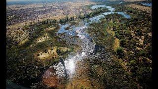 The Okavango River rages...