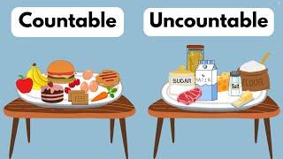 Countable and Uncountable nouns for kids | Food | Grammar with Game